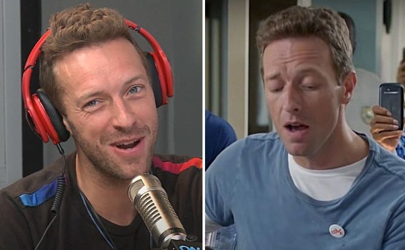 Chris Martin in 2015 and 2017