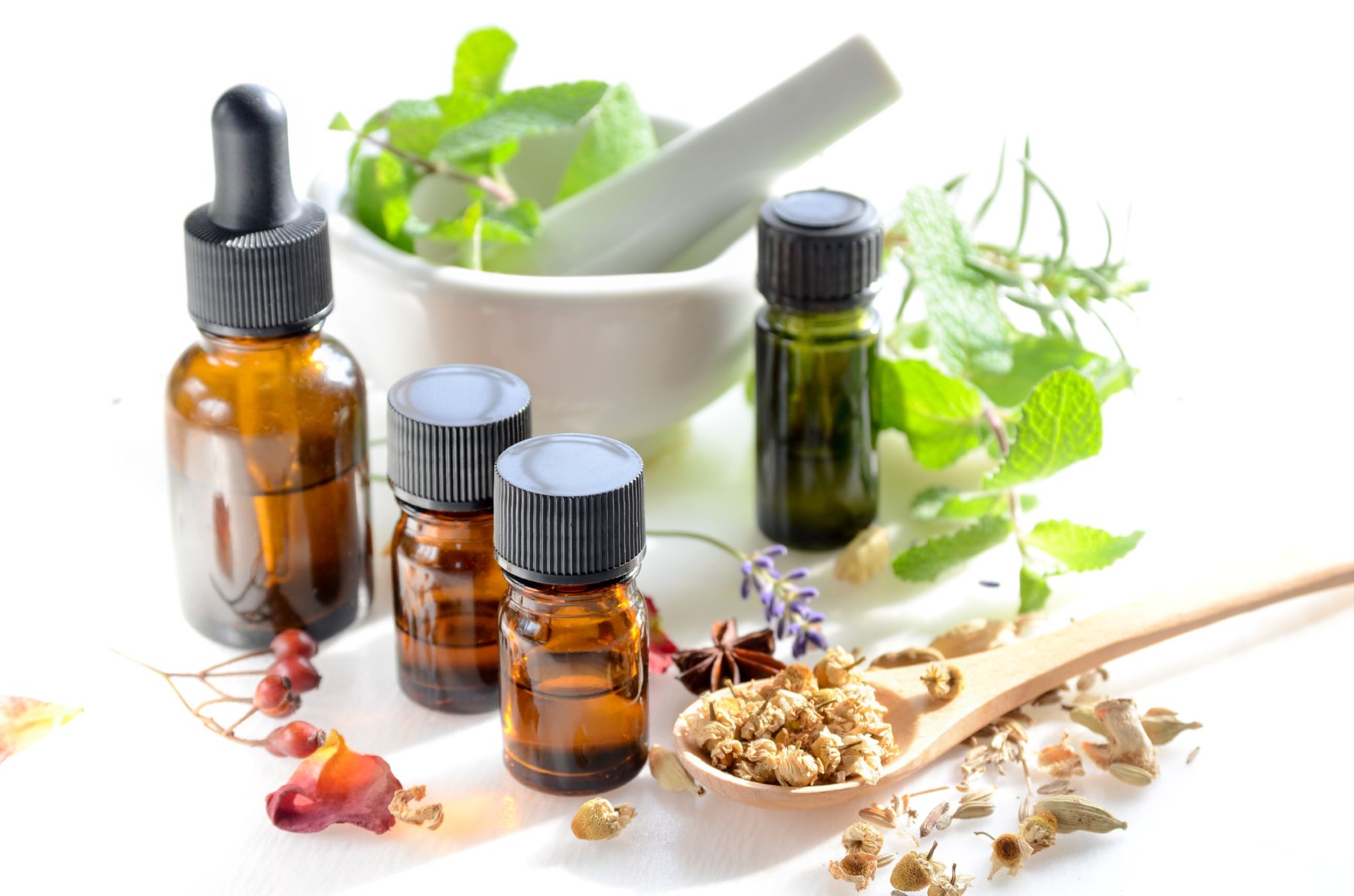 Essential oils for hair moisturising