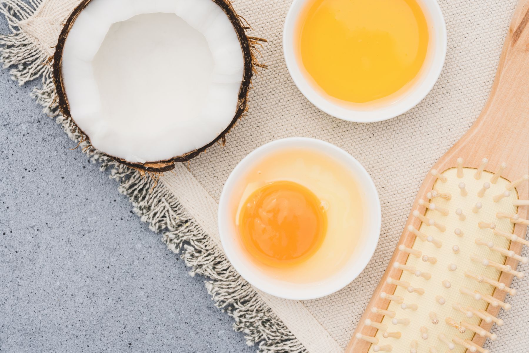 ingredients for almond oil deep conditioning mask