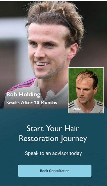 Hair restoration journey banner