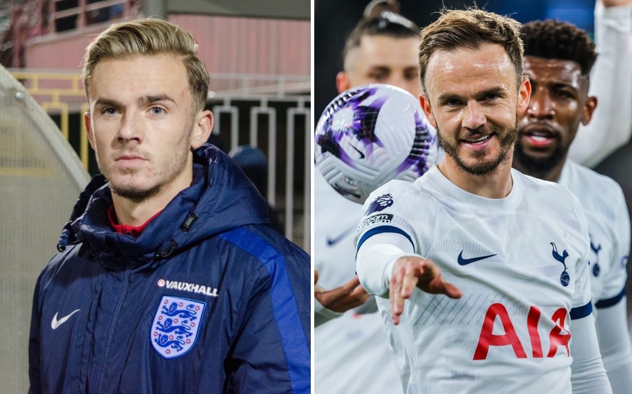 Left: James Maddison age 21. Right: James Maddison age 28.