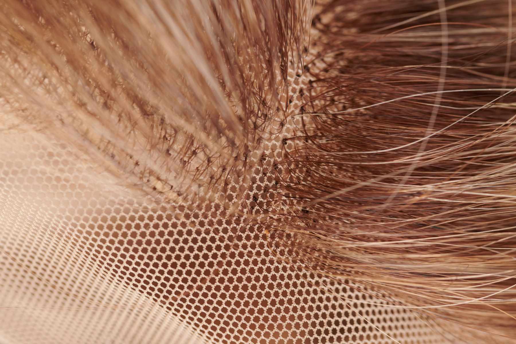 Hair integration system close-up