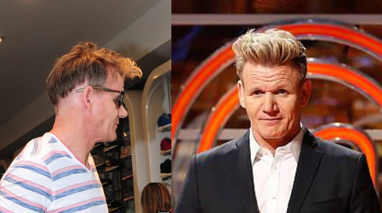 Gordon Ramsay's Hair Shaven in 2014 & Hair Style in 2015