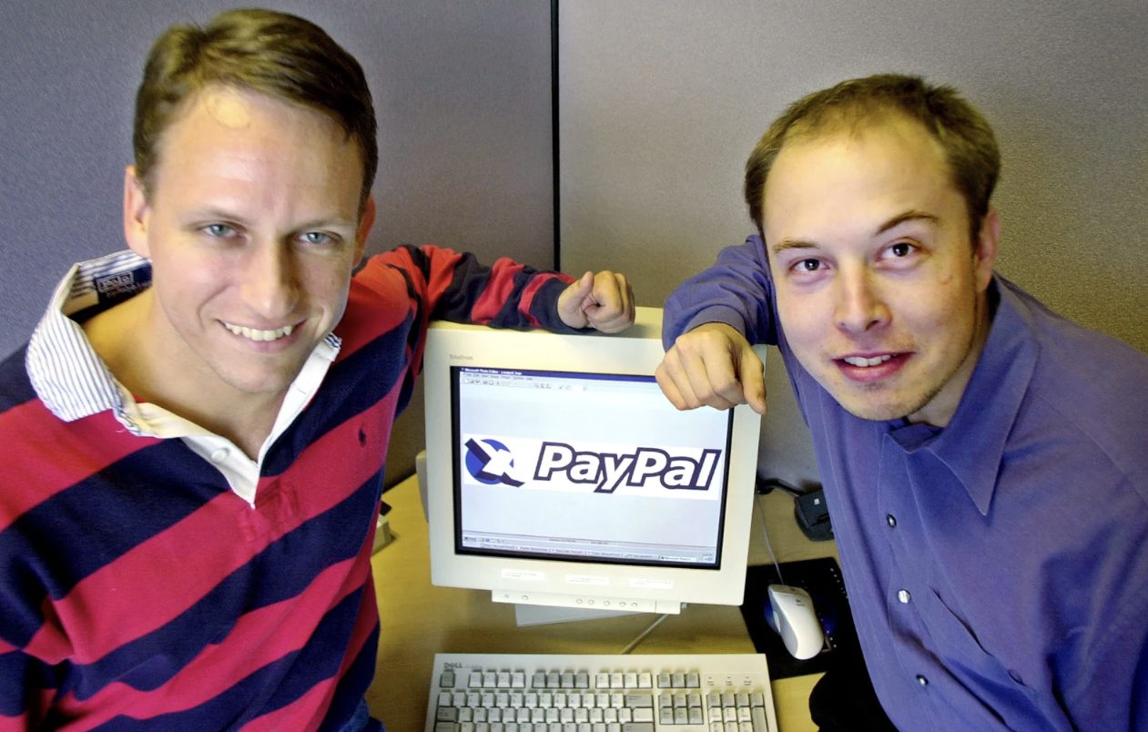 Elon Musk's hair when he worked at Paypal