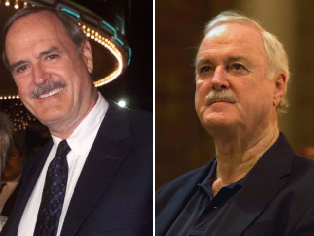 john cleese before and after celebrity hair transplant