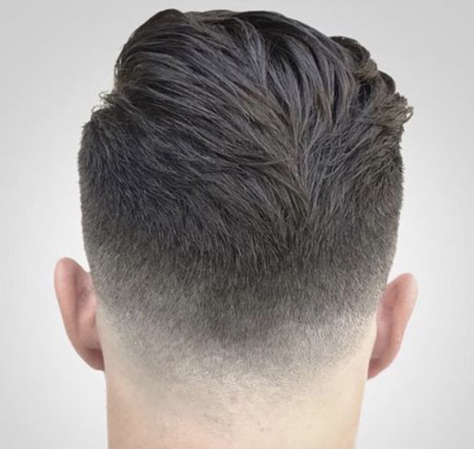pompadour hairstyle back view to hide double crown and or balding