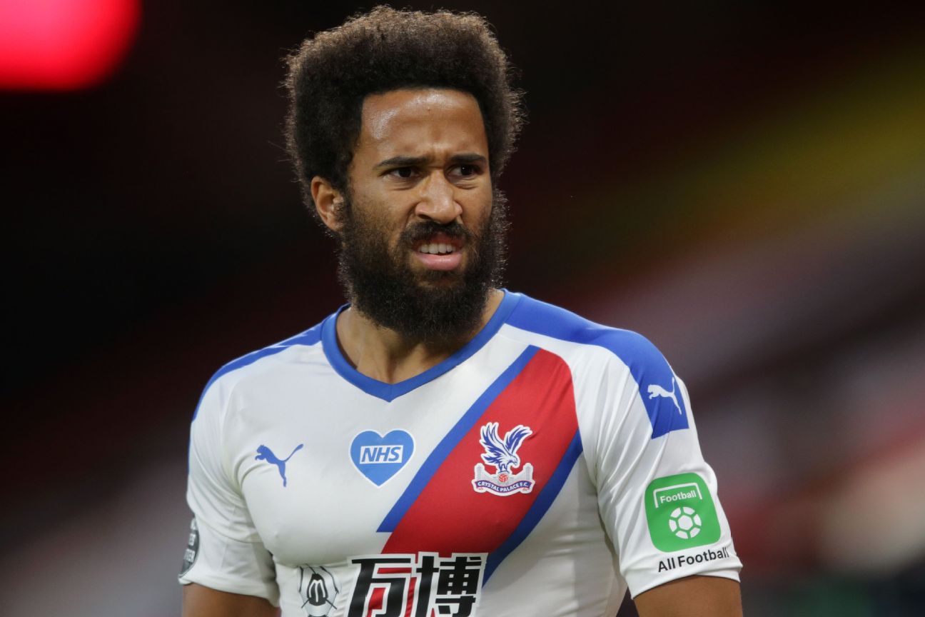 Andros Townsend's full head of hair in 2020